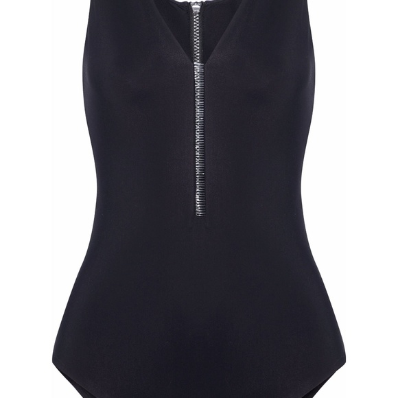 Alexander Wang PVC Trimmed Cutout Swimsuit - Picture 5 of 5
